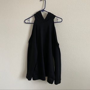 Open Shoulder Hoodie Dress